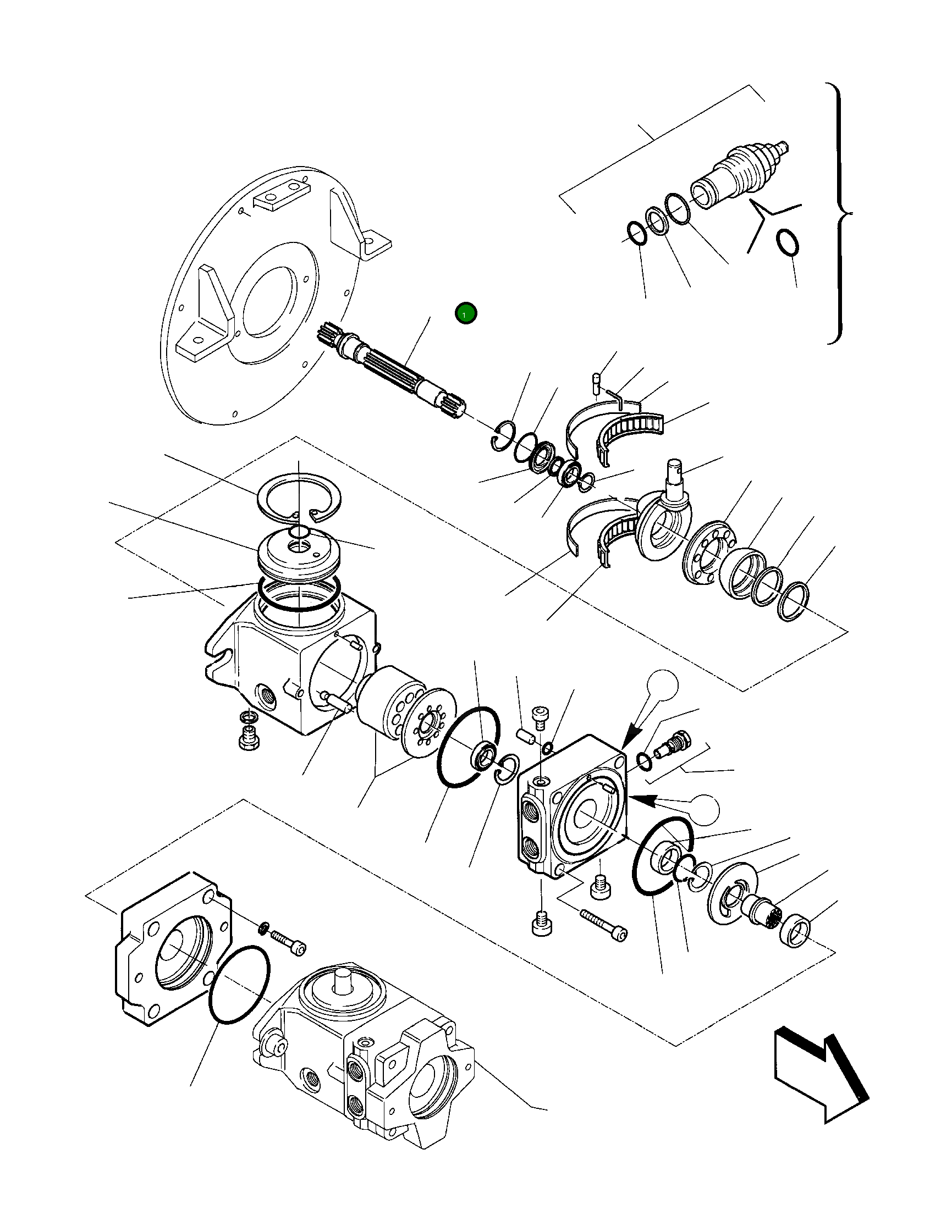 Вал 840225041 Komatsu