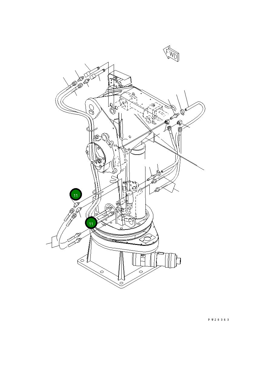 Адаптер MH22611-20430 Komatsu