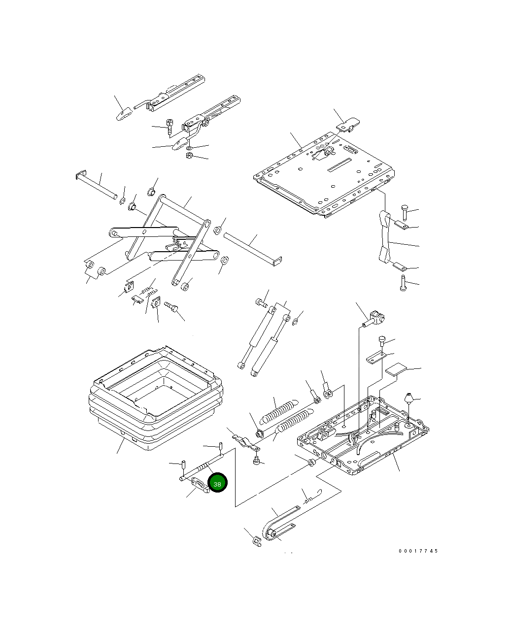 Вал 20K-57-32590 Komatsu