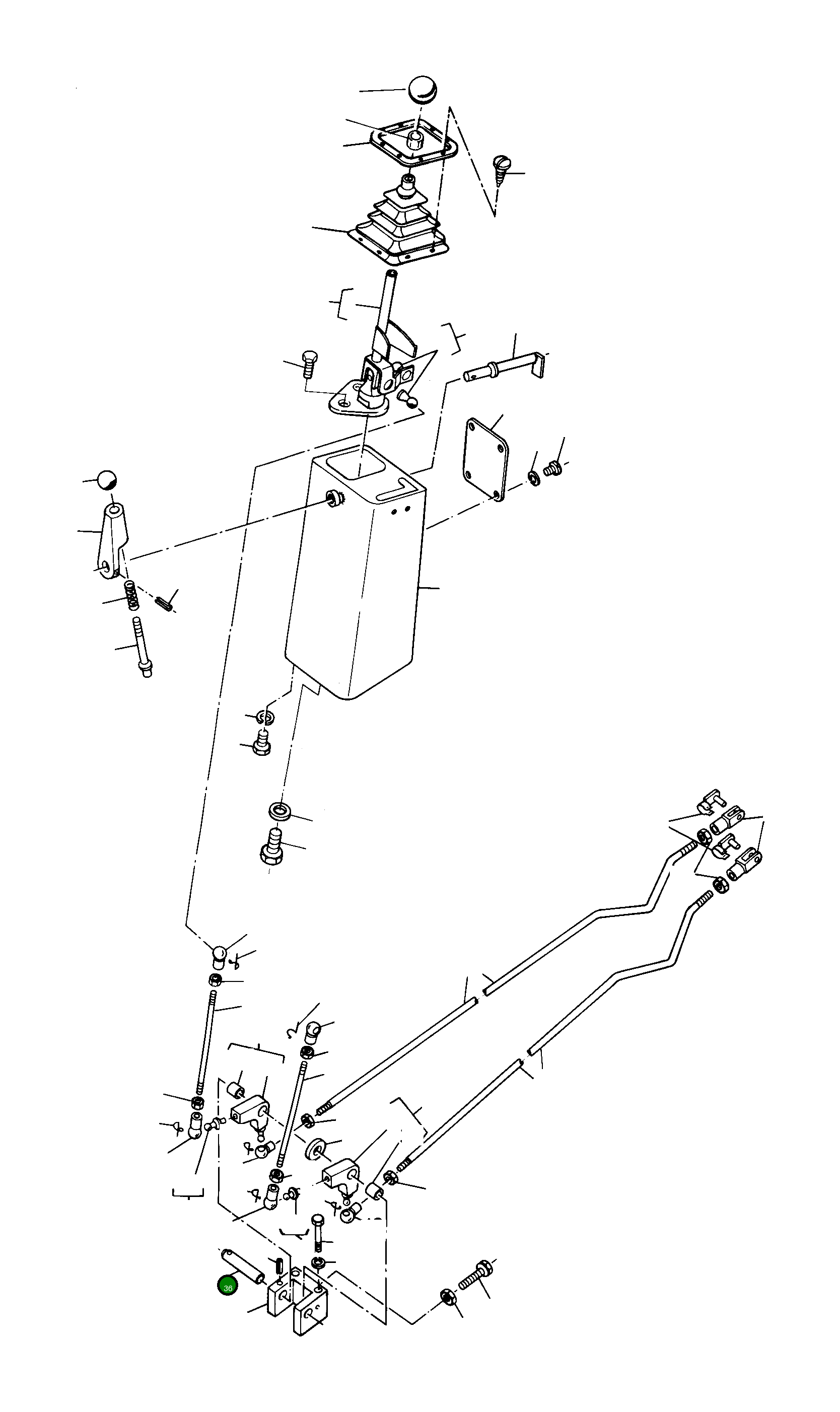 Вал 3078719M1 Komatsu