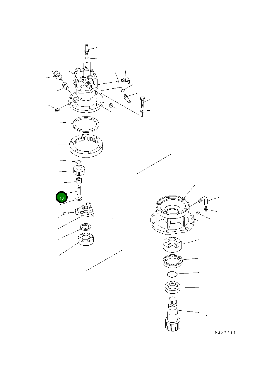 Вал 20T-26-71211 Komatsu