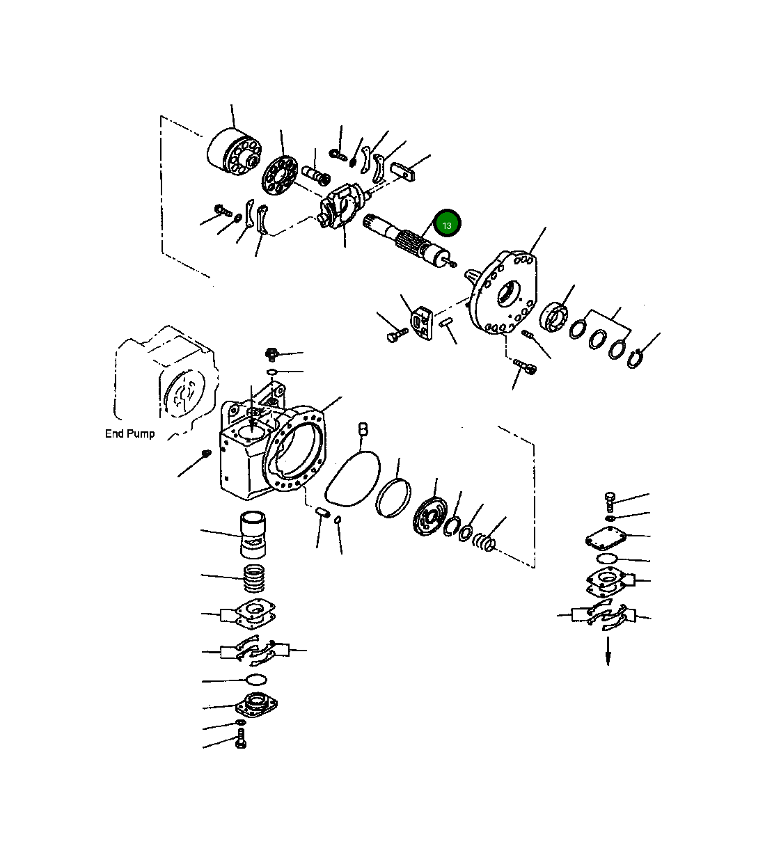 Вал 708-25-62720 Komatsu
