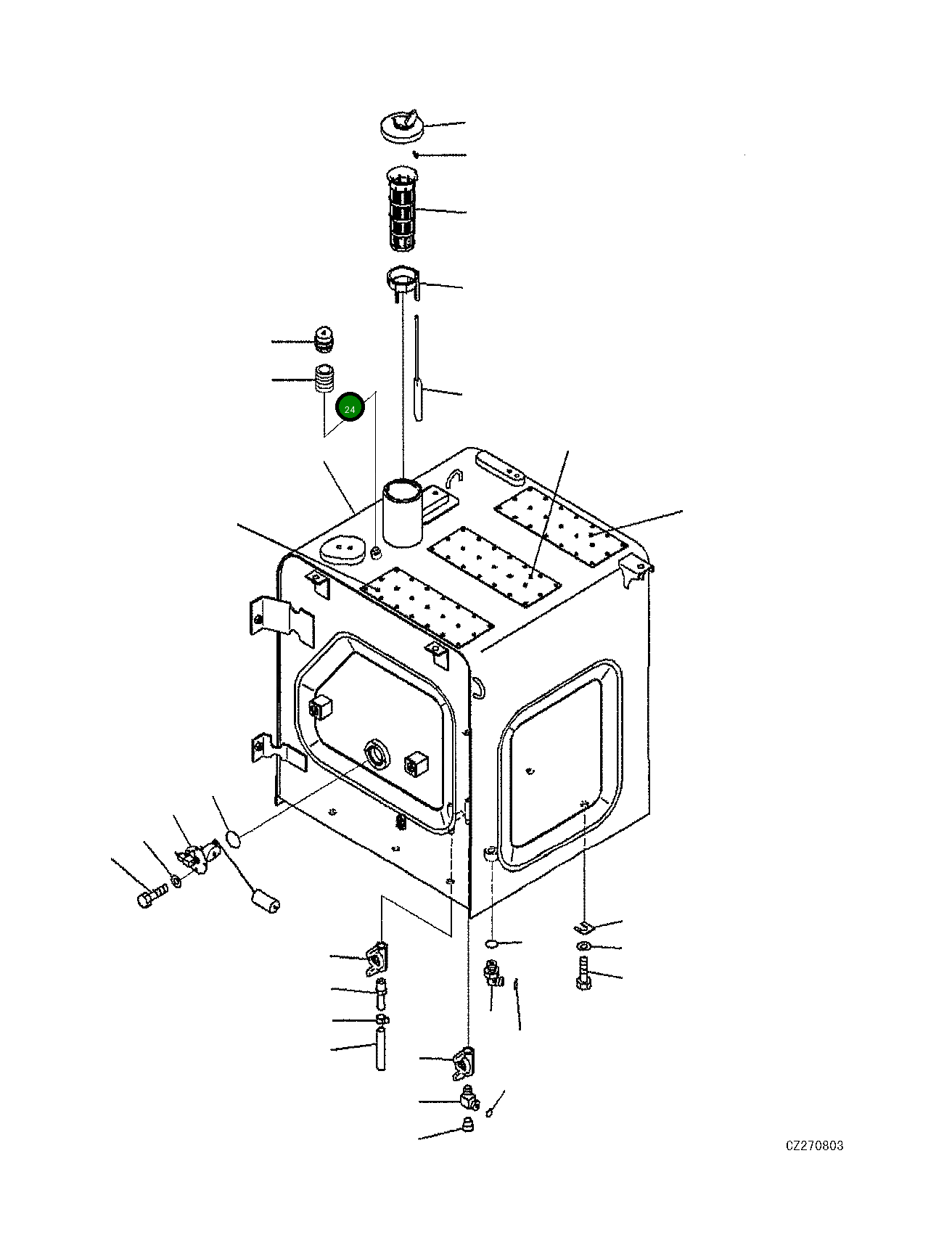 Адаптер 205-04-35170 Komatsu