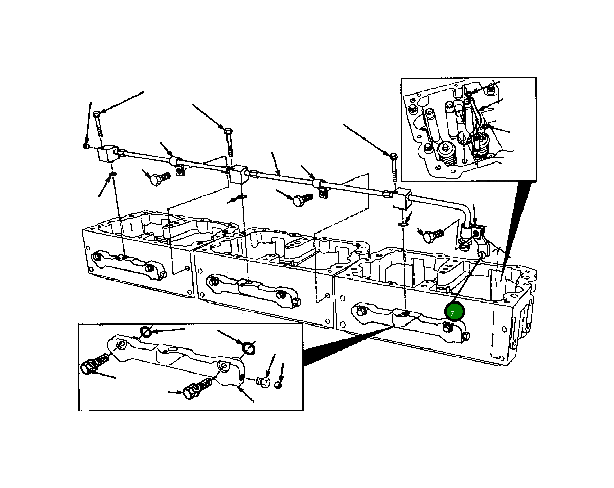 Болт (1/4 - 20x5/8 INCH) 1307 459 H1 Komatsu