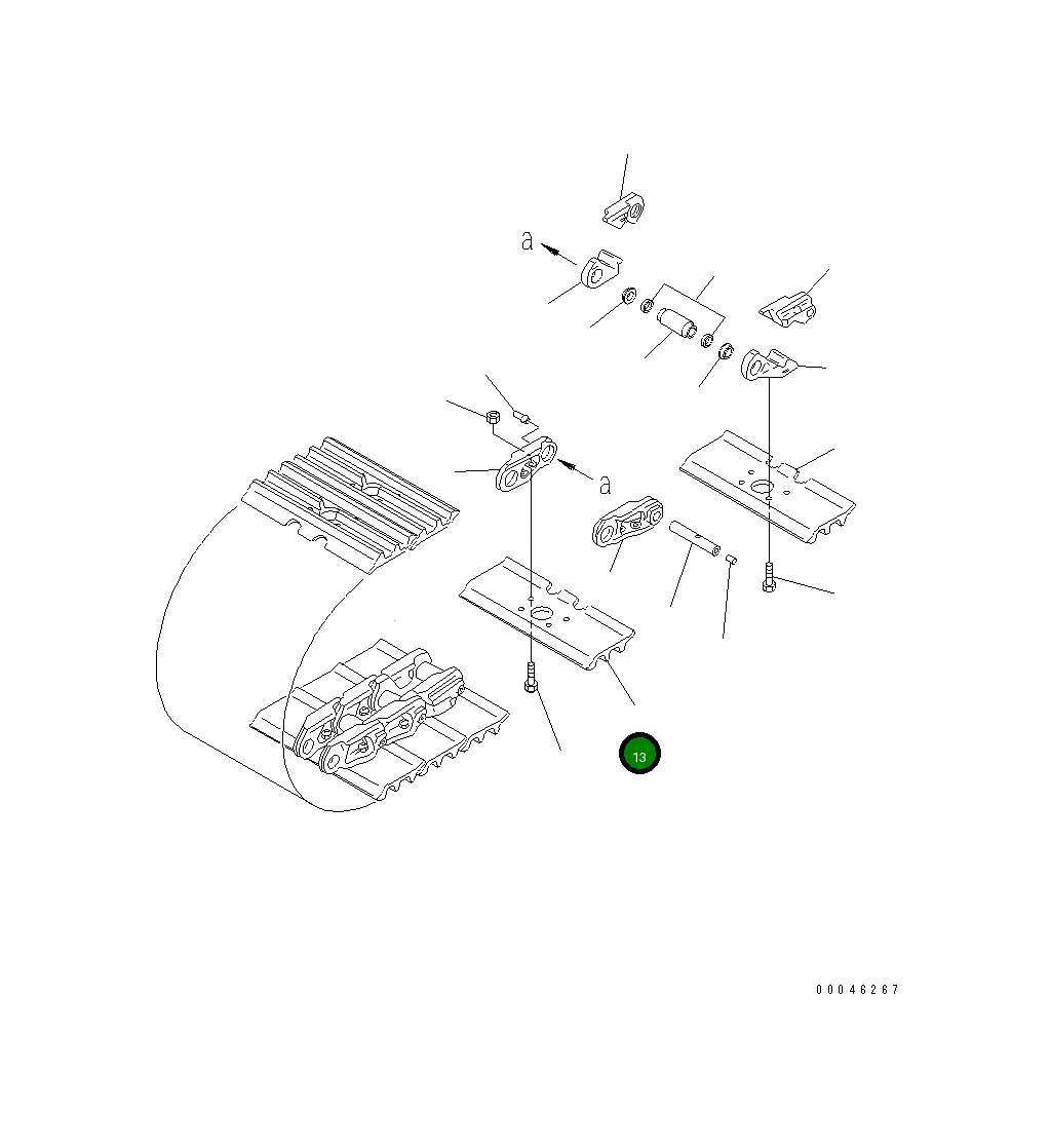 Башмак 134-32-61440 Komatsu