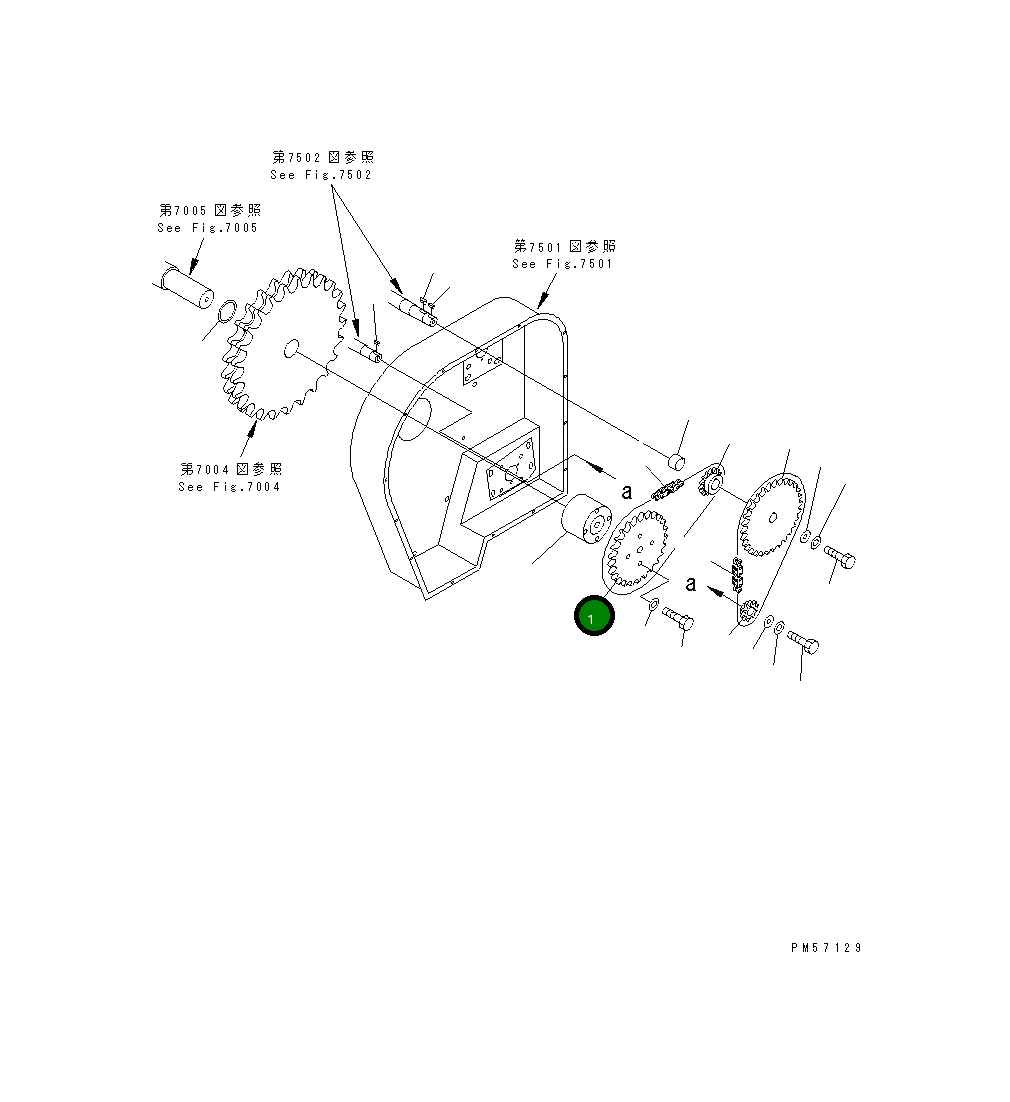 Ведущая звезда 277-871-1181 Komatsu