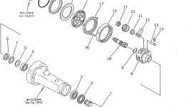 Вал 417-23-12421 Komatsu