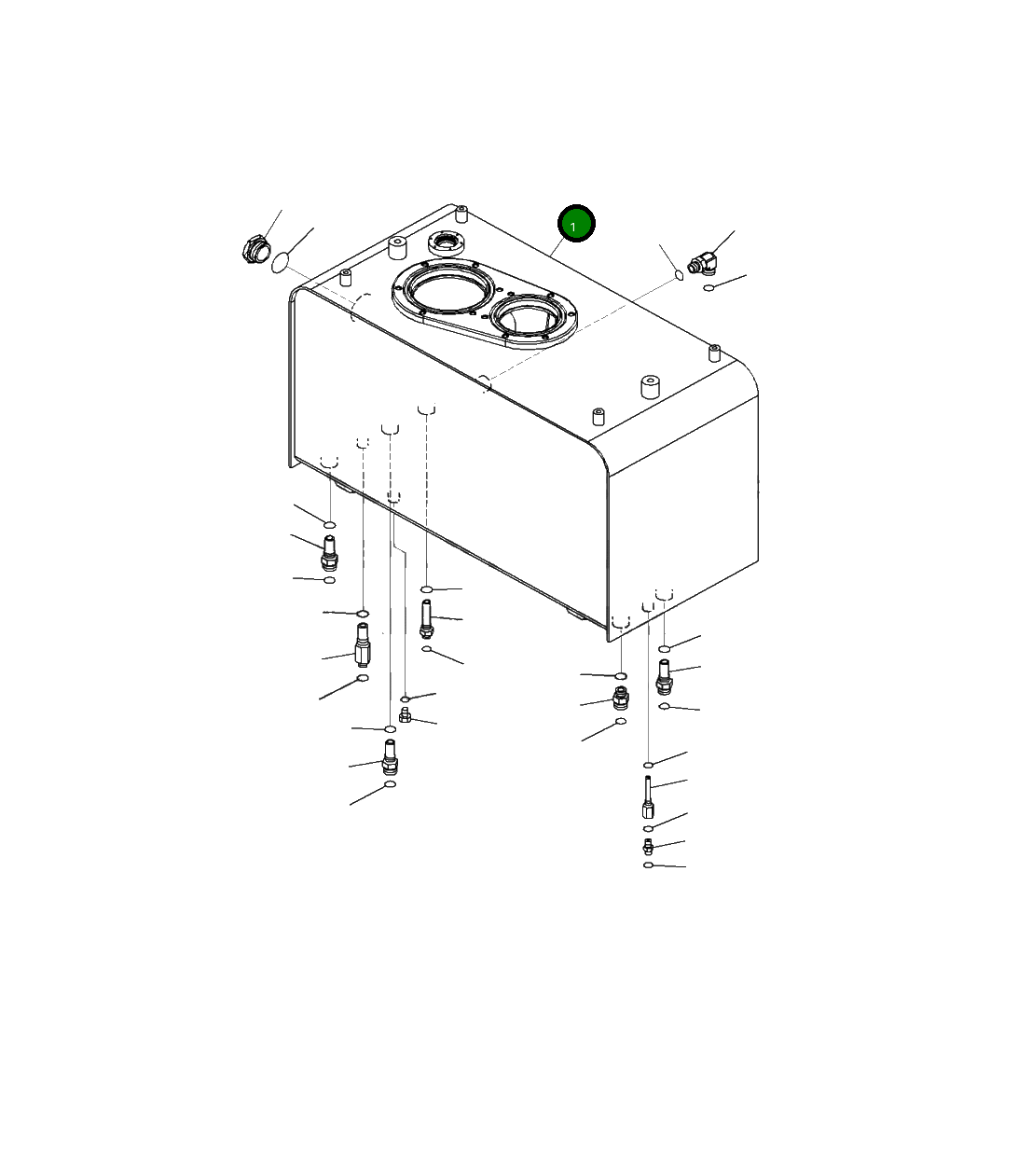 Бак 421-60-55610 Komatsu