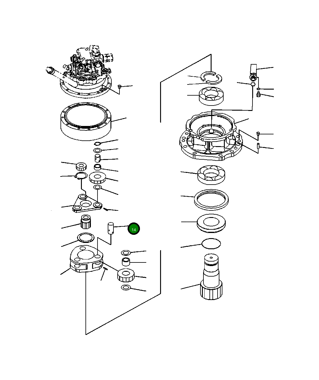 Вал 22P-26-12520 Komatsu