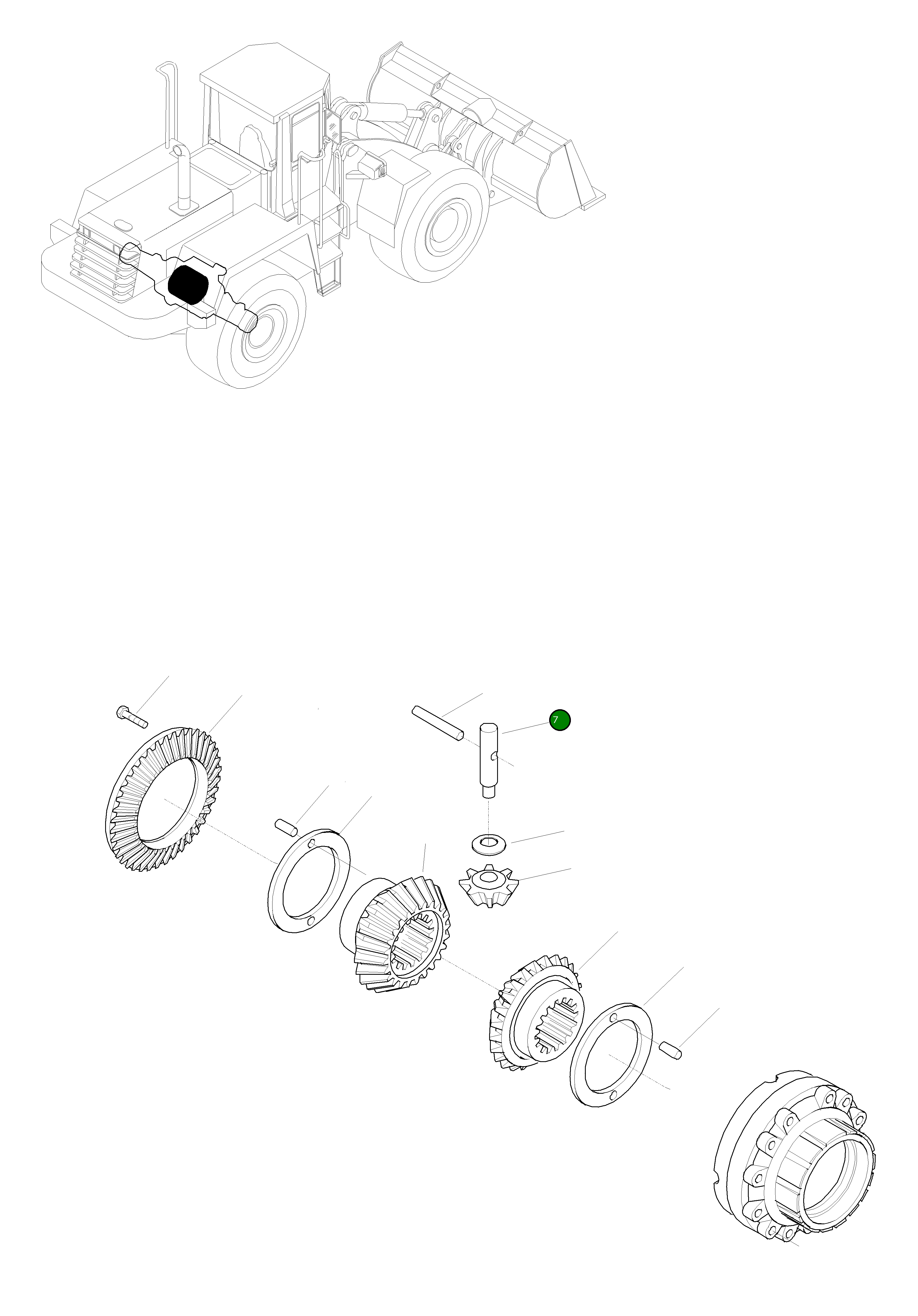 Вал 419-22-21940 Komatsu