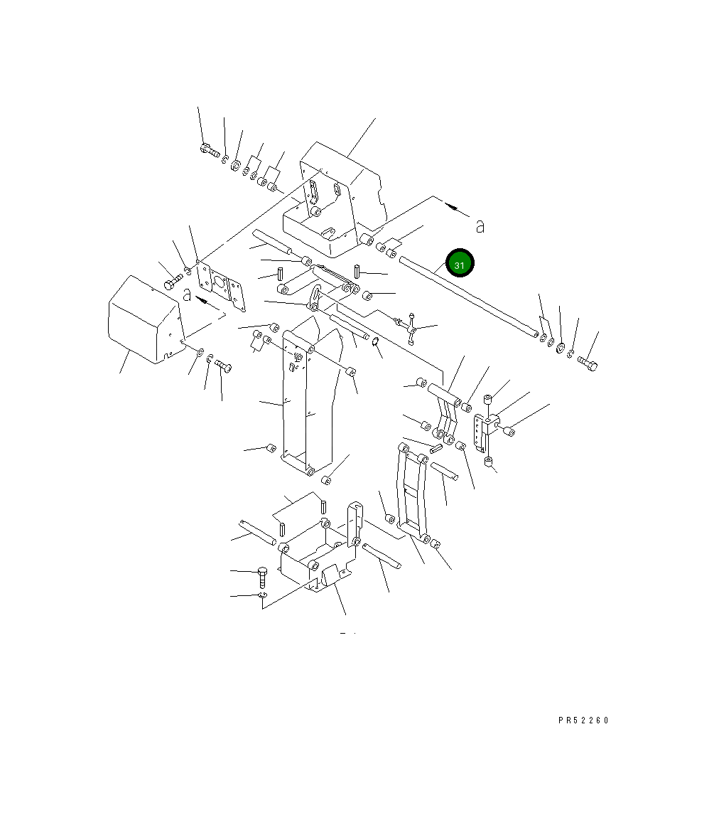Вал 234-43-37340 Komatsu