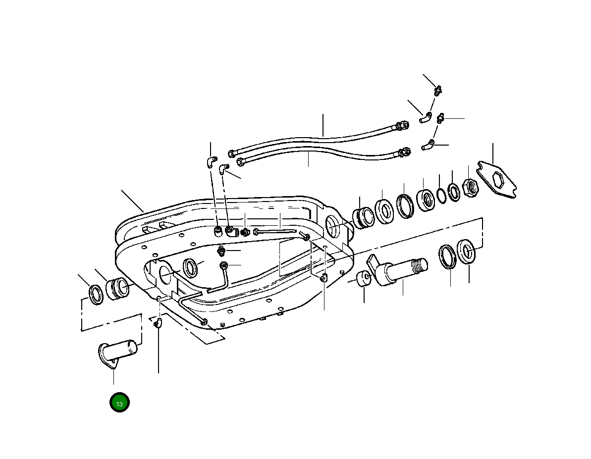 Вал 939 019 C1 Komatsu