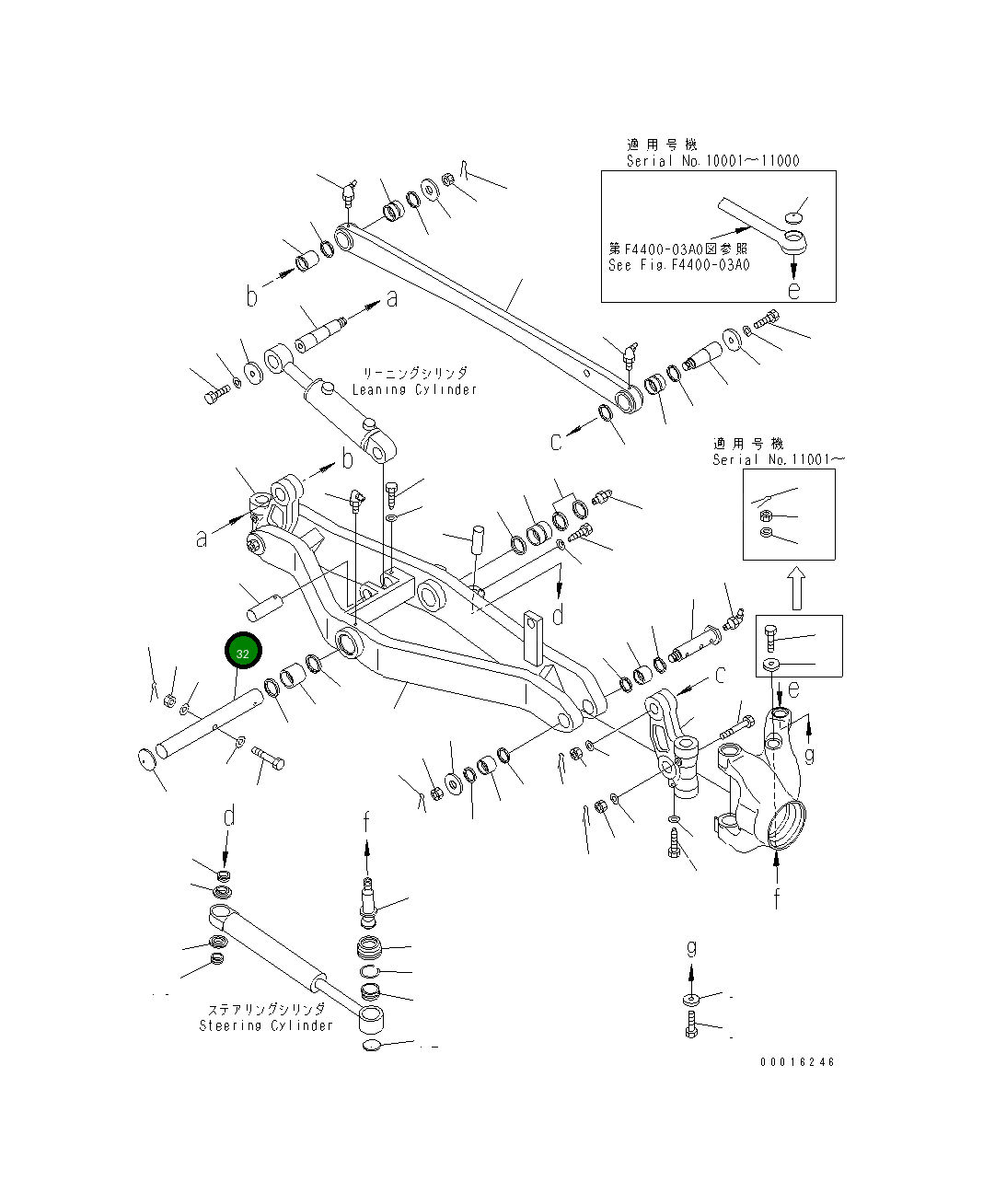 Вал 23A-27-31350 Komatsu