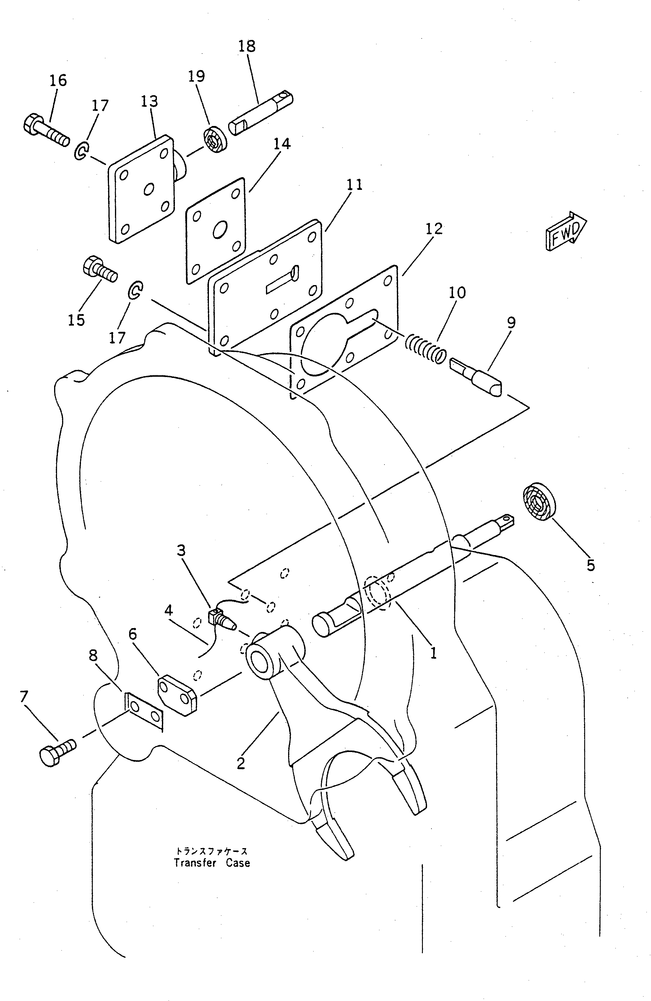 Вилка 22W-15-14160 Komatsu