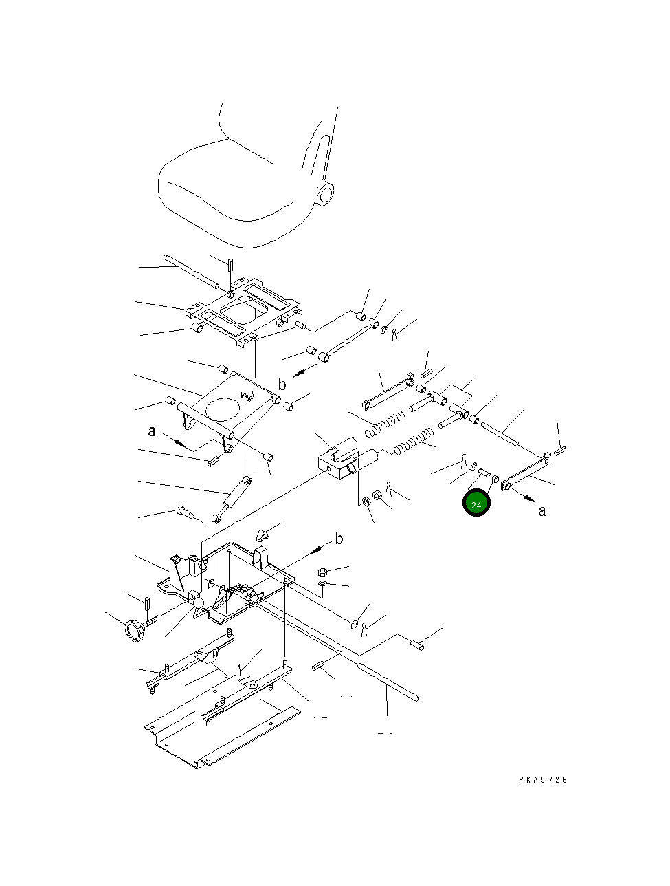 Вал 120-57-31810 Komatsu