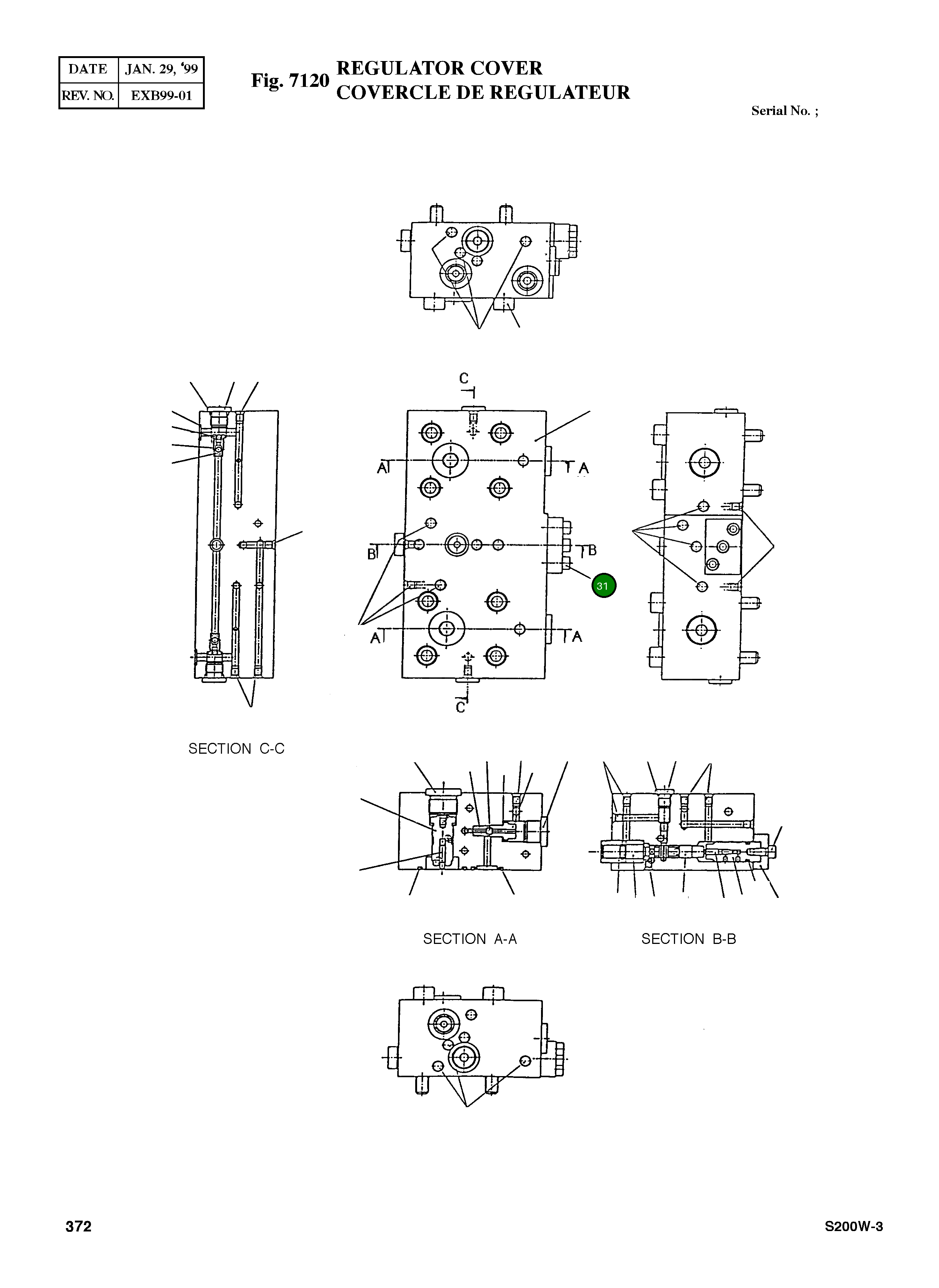 Болт M6X20L 1301539004 Komatsu