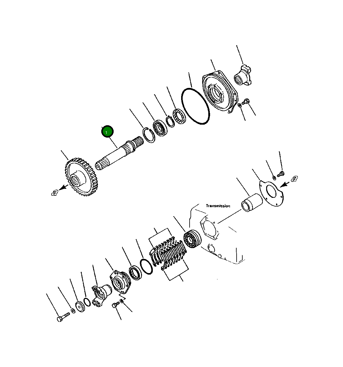 Вал 423-15-13310 Komatsu