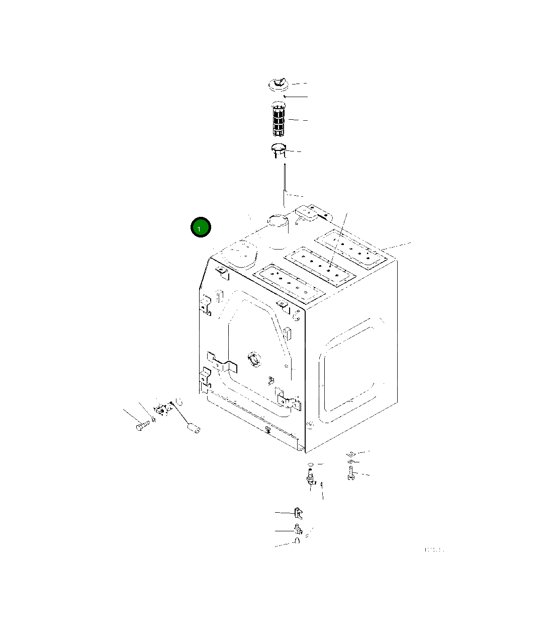 Бак 2A5-04-11311 Komatsu