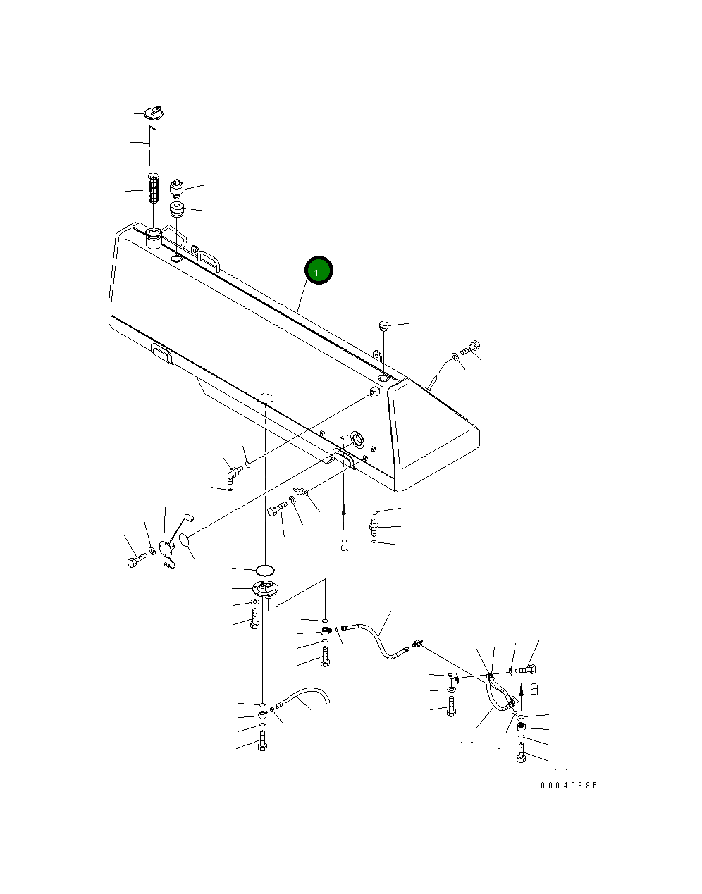 Бак 198-04-65141 Komatsu