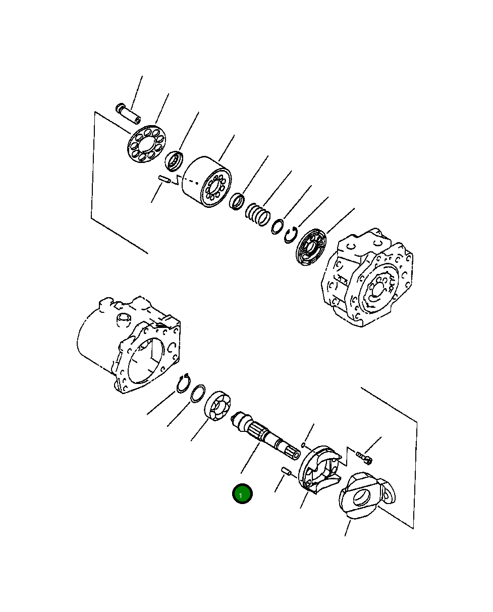 Вал 708-2L-22122 Komatsu