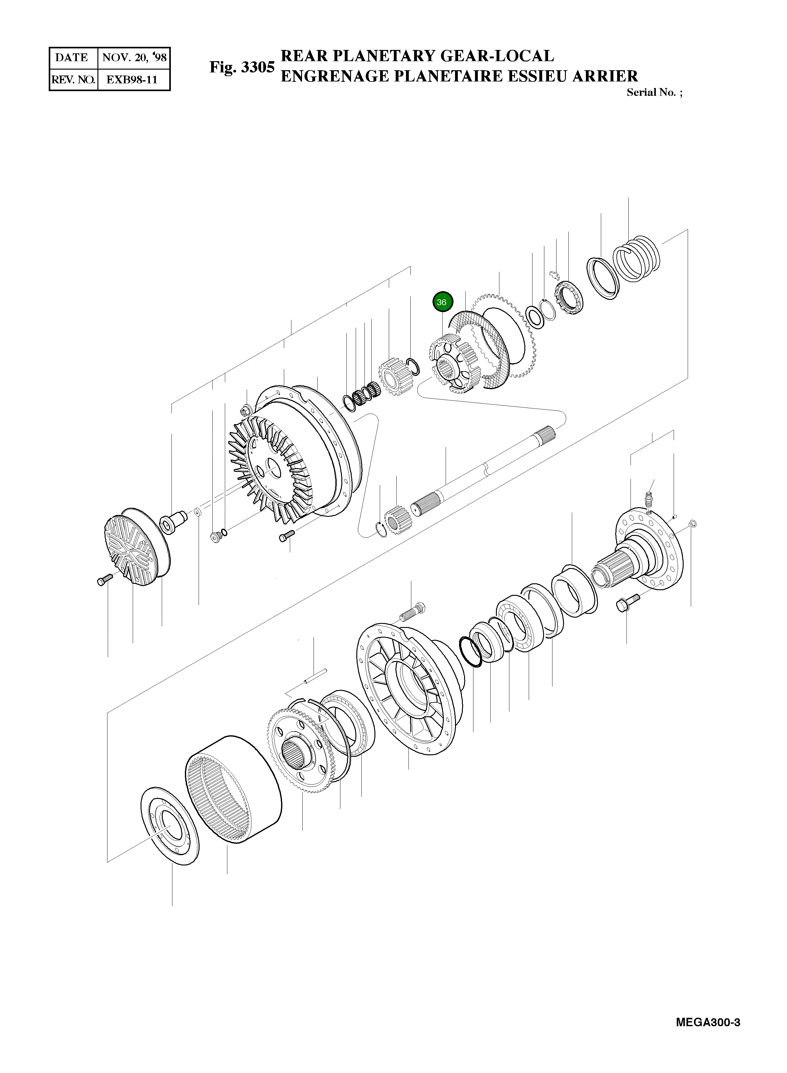 Барабан 4225-7012 Komatsu