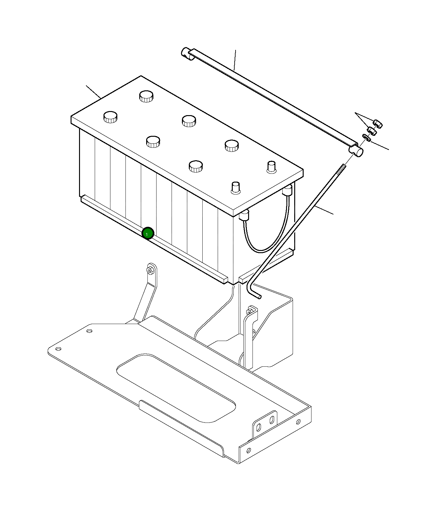 Аккумулятор, 120 Ah 395-06-11910 Komatsu