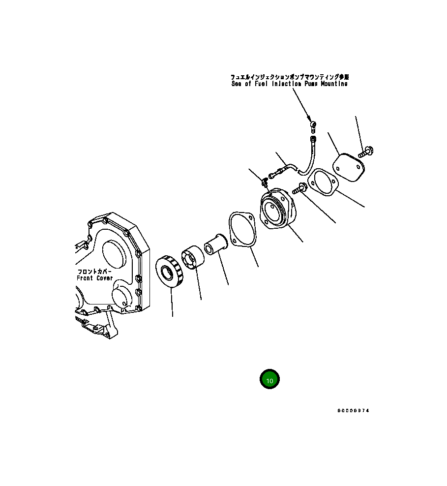 Вал 6732-21-3451 Komatsu
