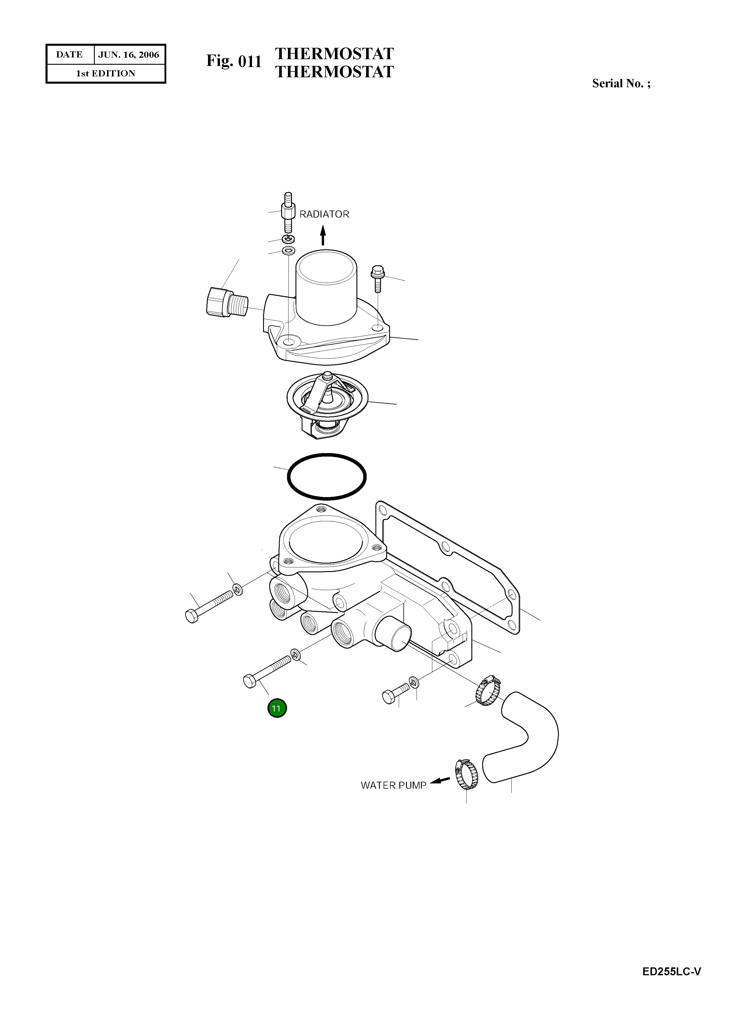 Болт M10X1.25X85 06.01493-4216 Komatsu