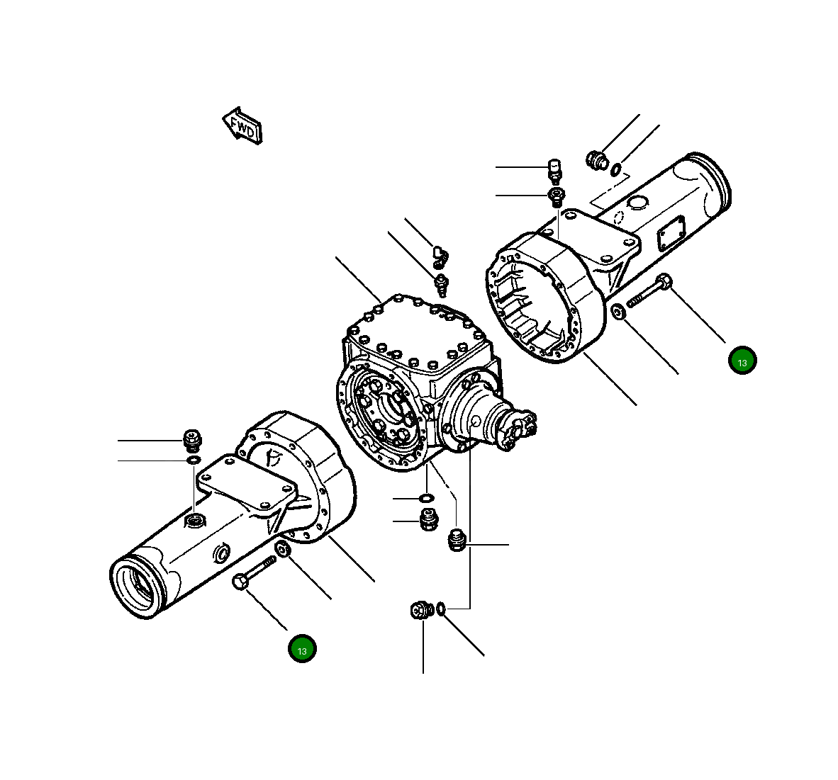 Болт (225 FT-LBS TORQUE) 30 079 R1 Komatsu