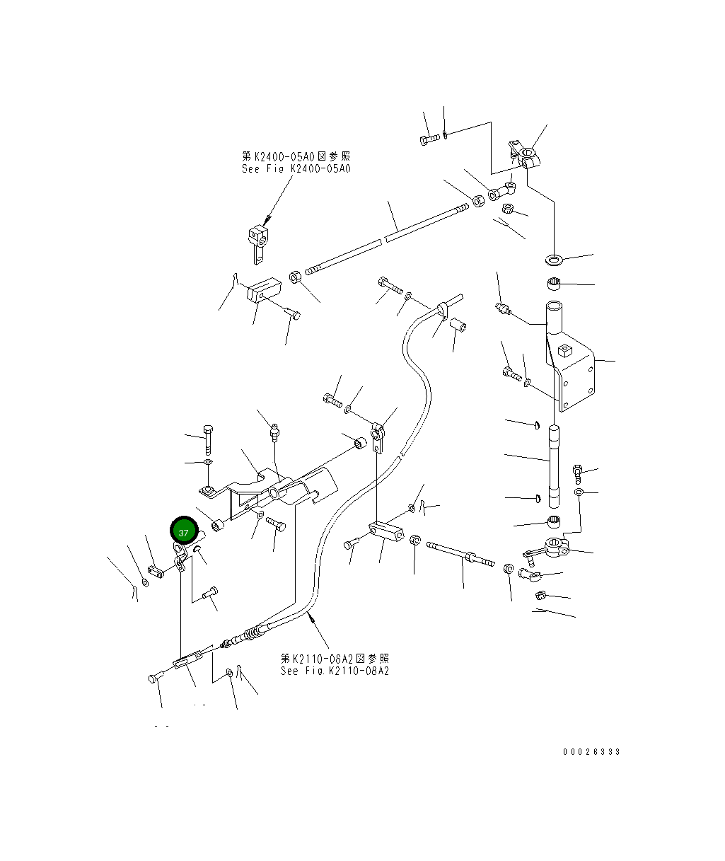 Вал 19M-43-32230 Komatsu