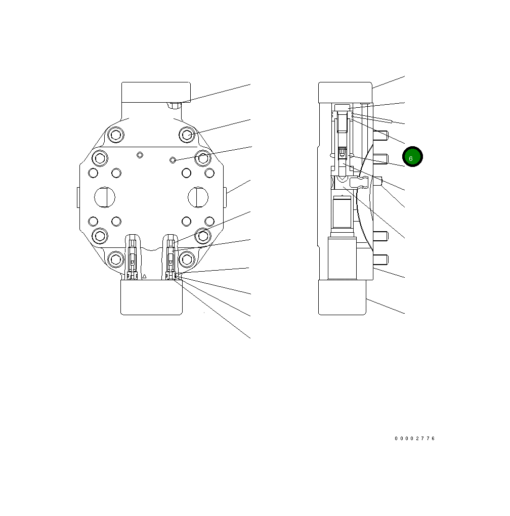 Барабан UC1706522027 Komatsu
