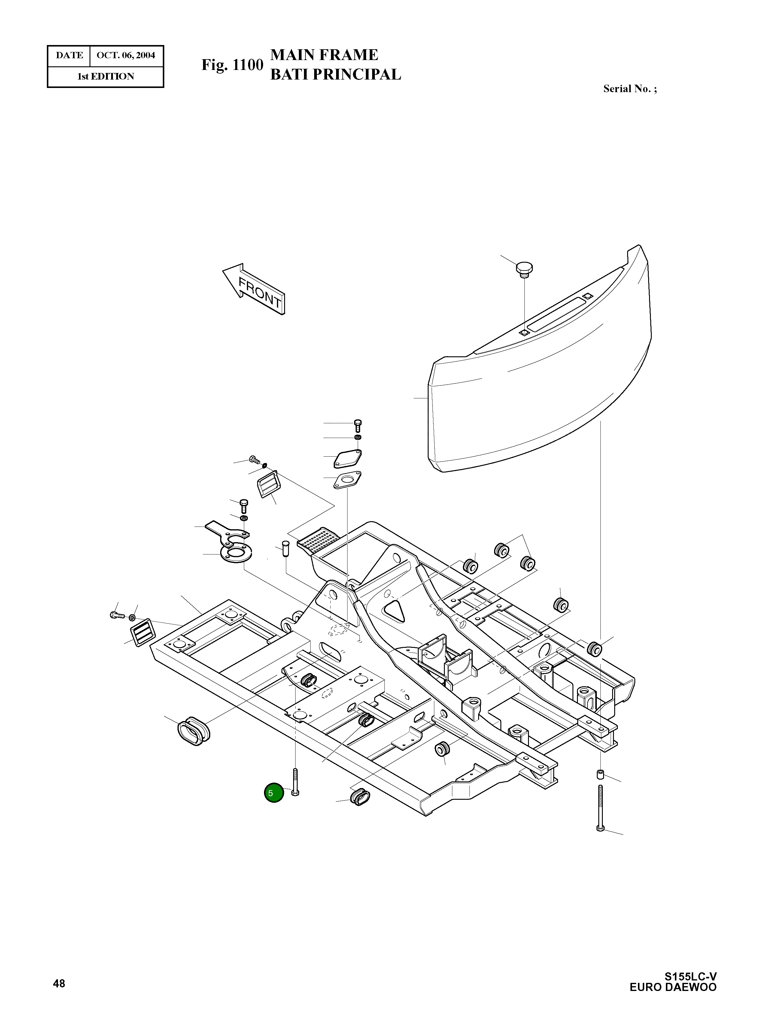 Болт M27X2.5X100 S0570866 Komatsu