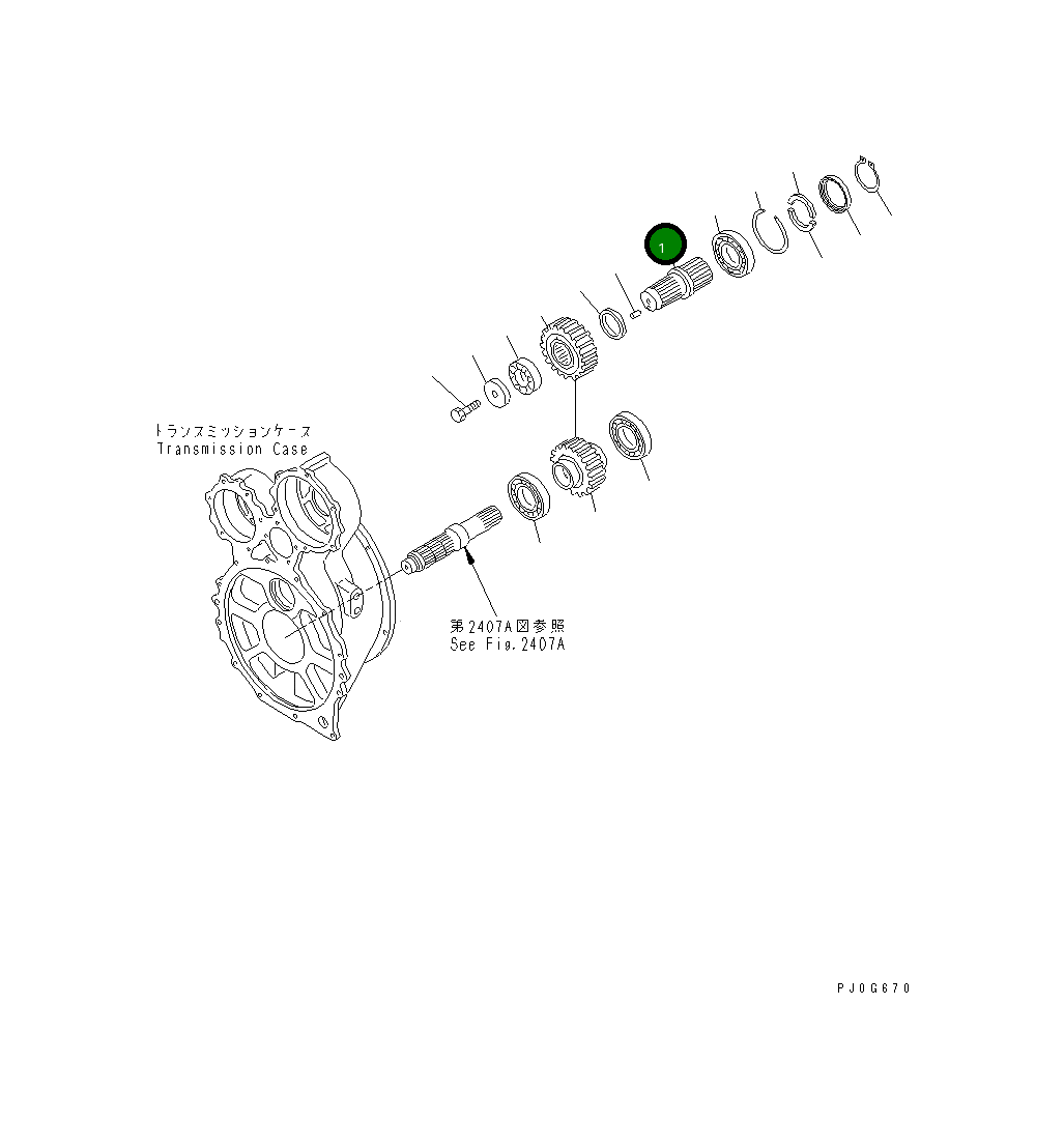 Вал 235-15-12813 Komatsu