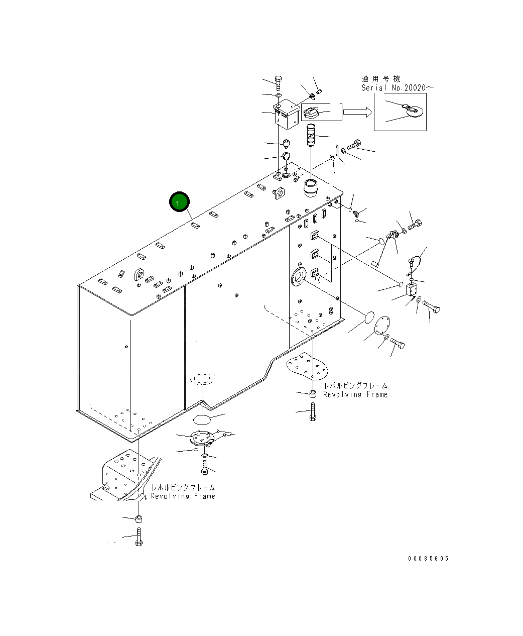 Бак 21T-04-32610 Komatsu