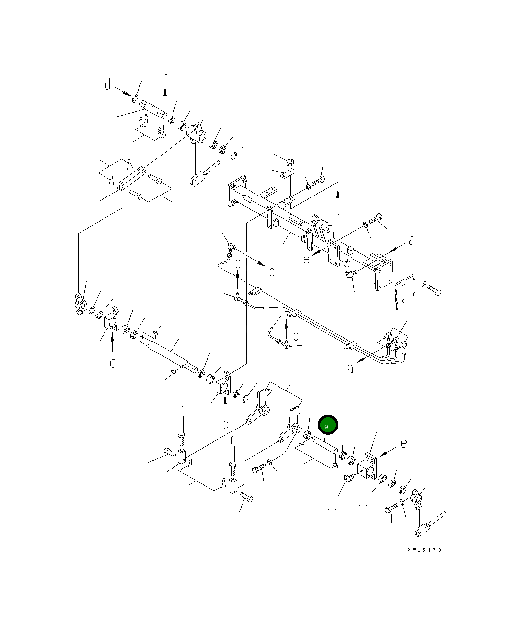 Вал 154-43-41180 Komatsu