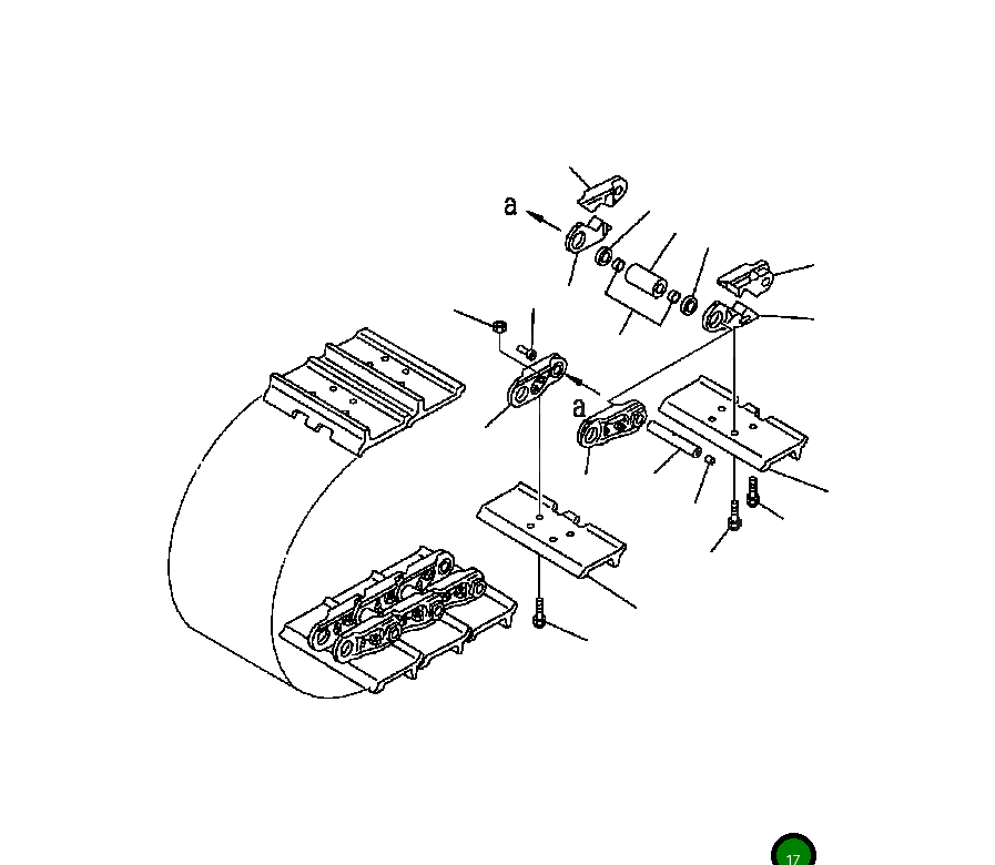 Болт 124-32-53350 Komatsu