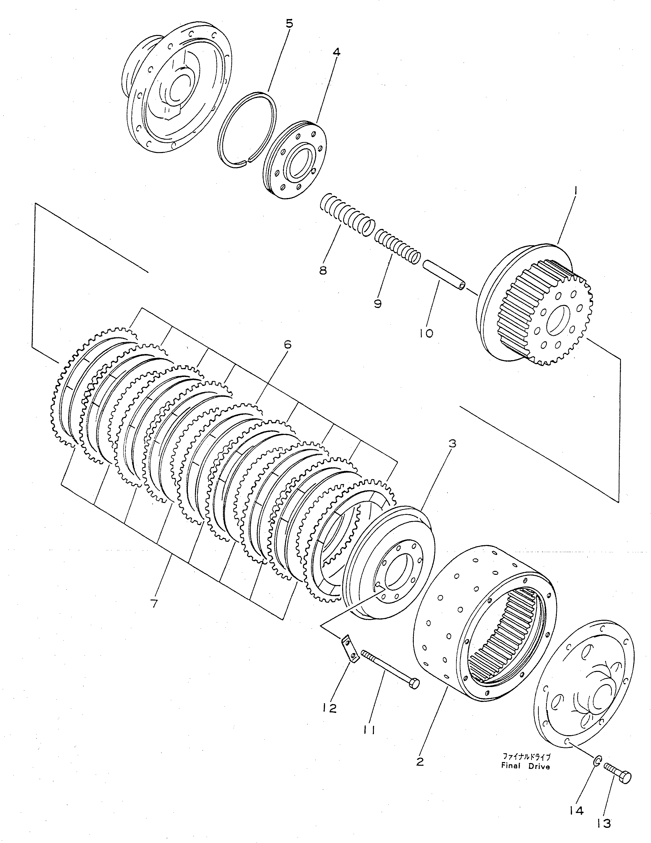 Барабан 155-22-21110 Komatsu