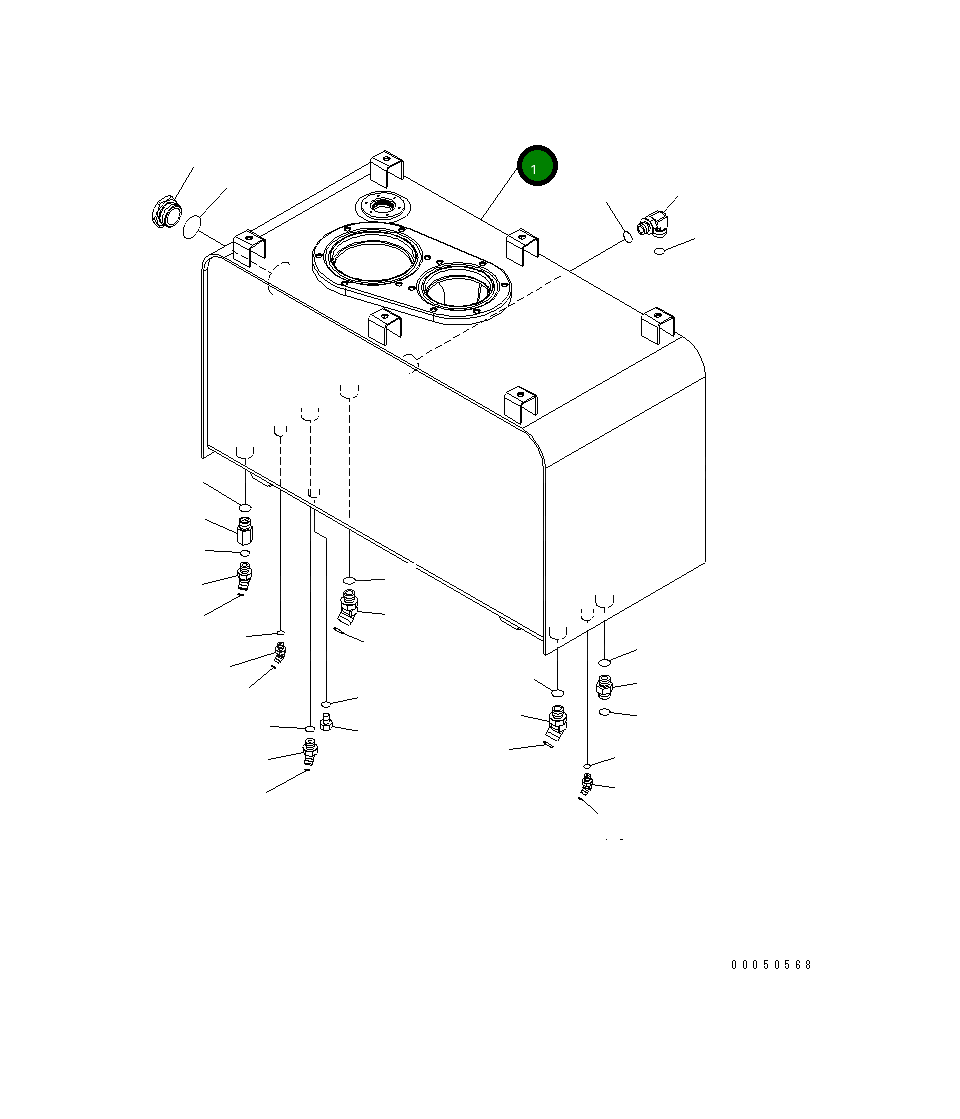 Бак 421-60-45110 Komatsu