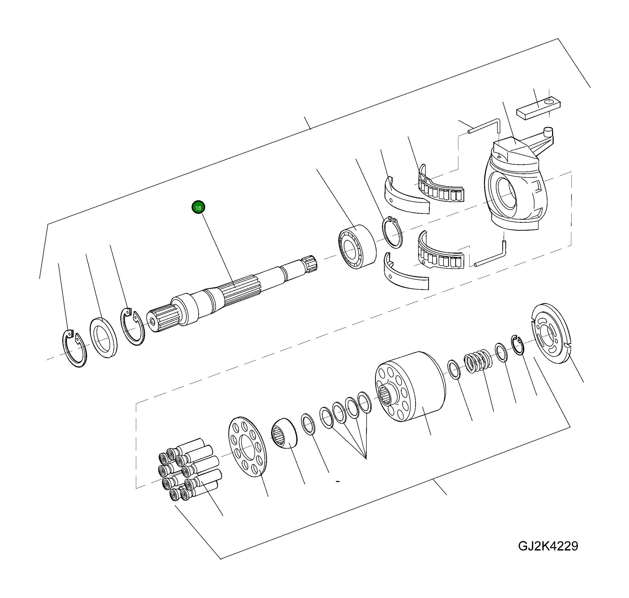 Вал 42R-17-H0P26 Komatsu