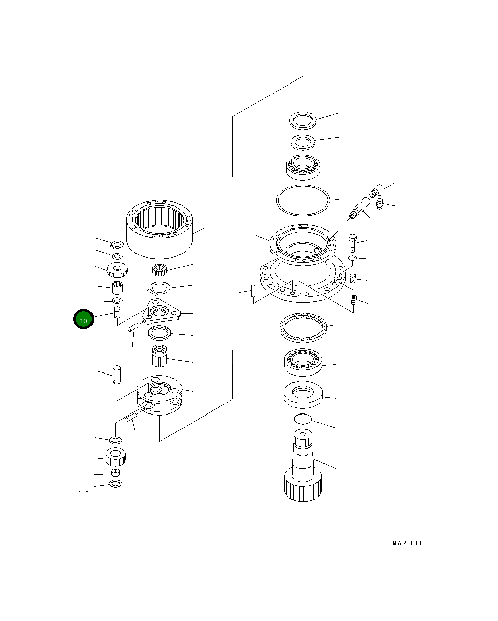 Вал 201-26-62240 Komatsu