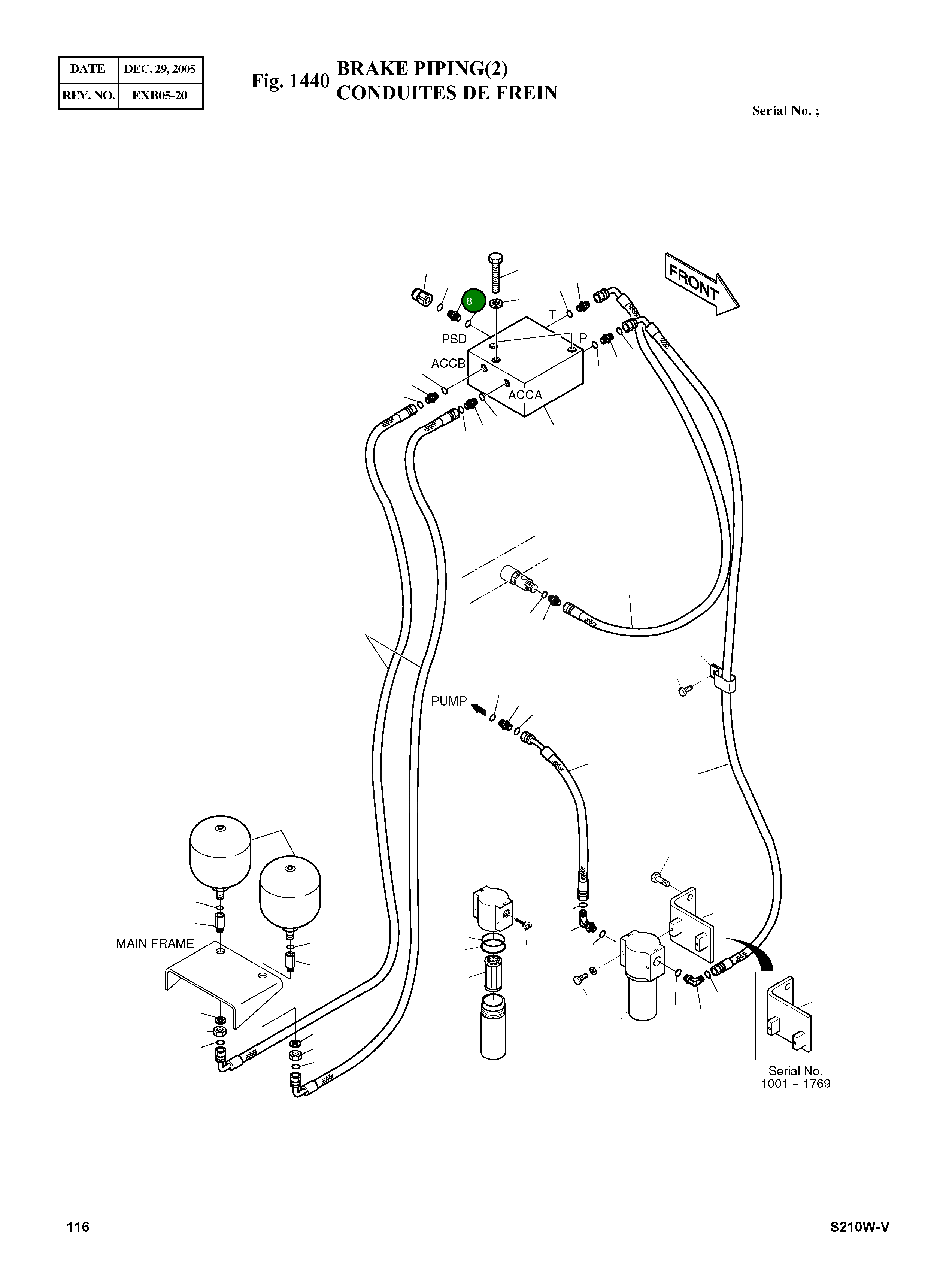 Адаптер PFO1/4XPF1/4 2181-2180 Komatsu