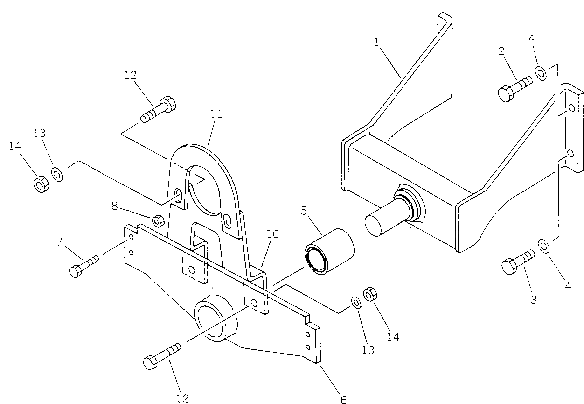 Болт,(M12X50) BW160482 Komatsu