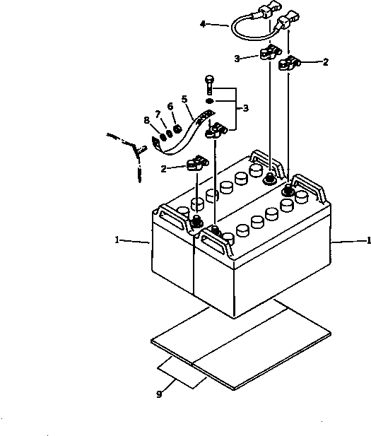 Аккумулятор 95E41R 12 В 100 А·ч (N100) 0-5000-01000 Komatsu