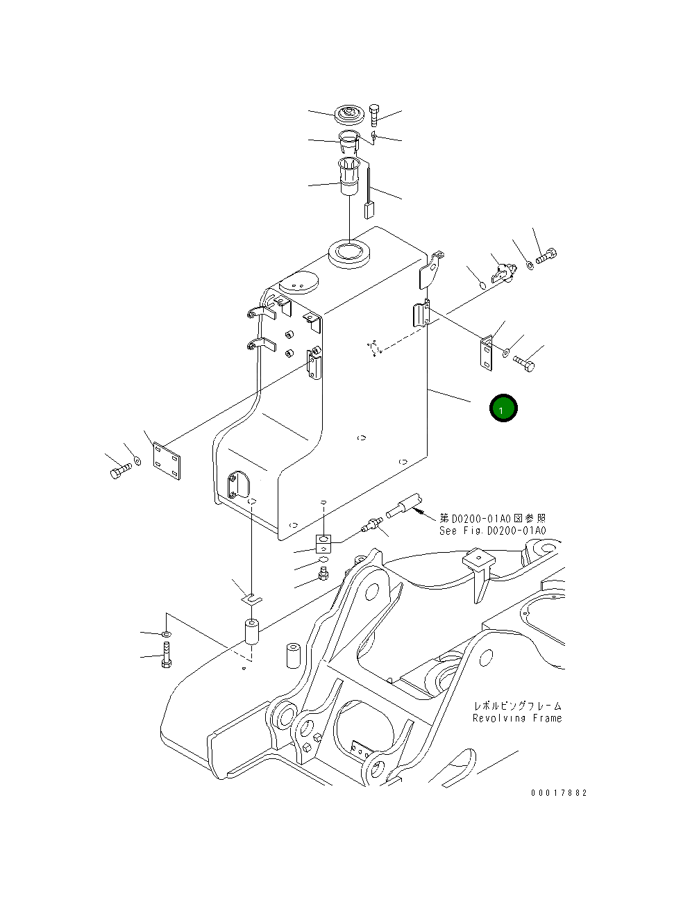 Бак 22B-04-11114 Komatsu