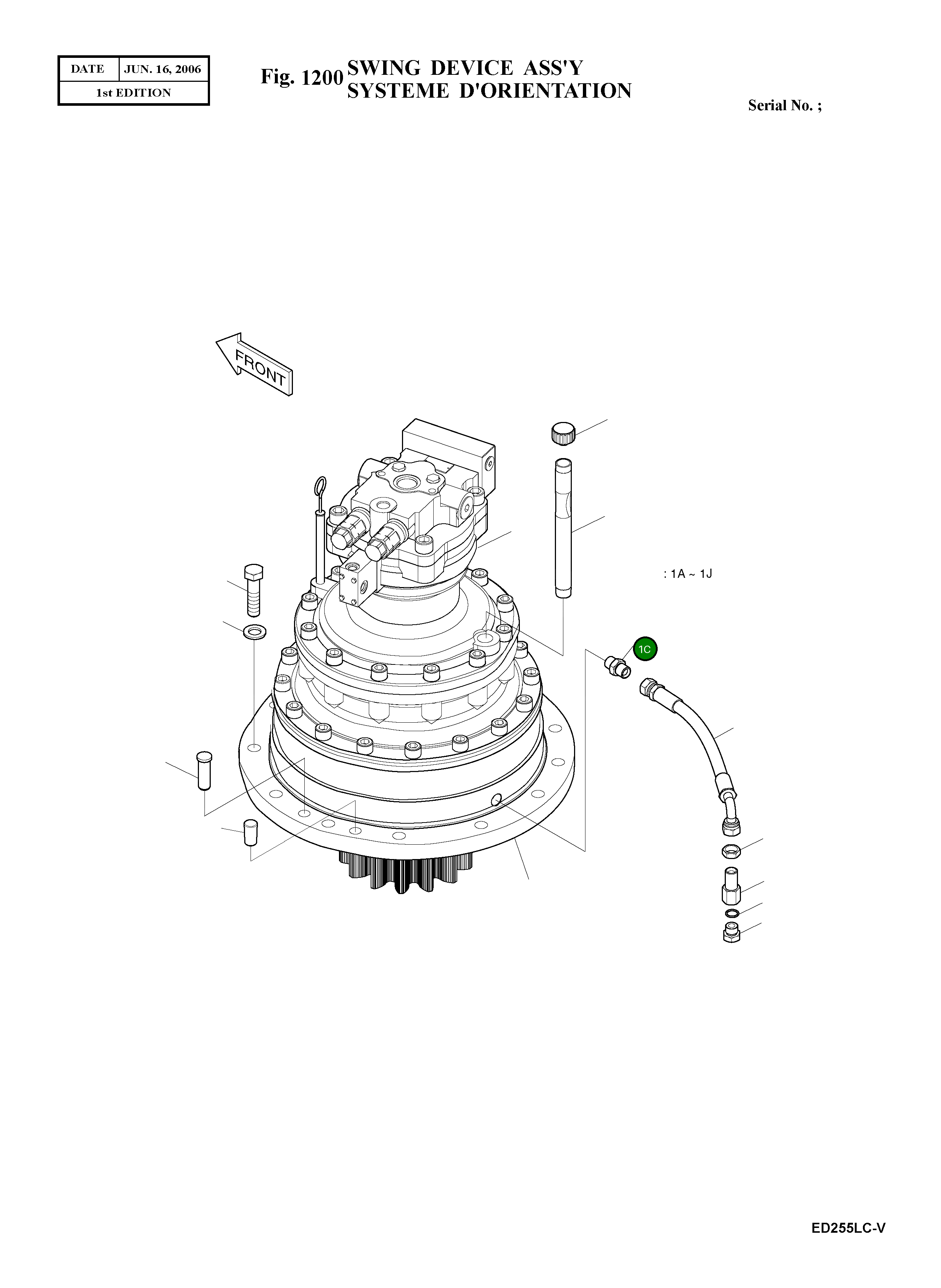 Адаптер PT1/2-PF1/2 2181-1110D3 Komatsu
