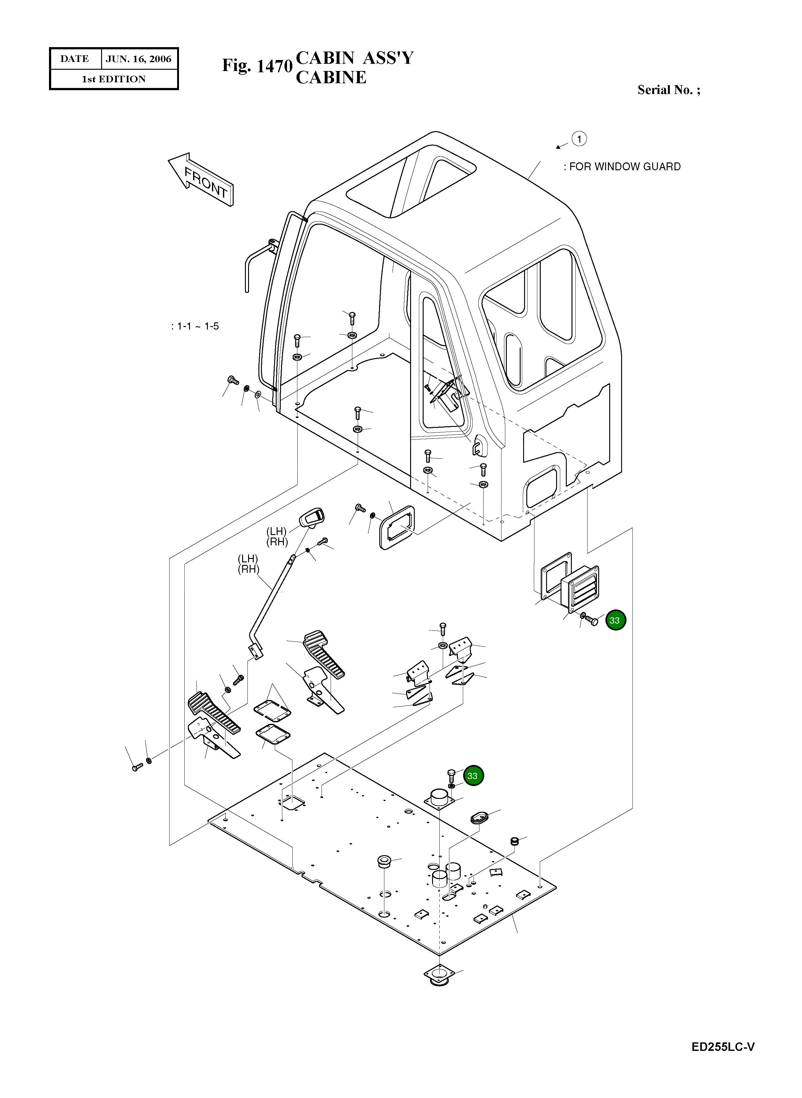 Болт M6X1.0X16 2120-2166D6 Komatsu