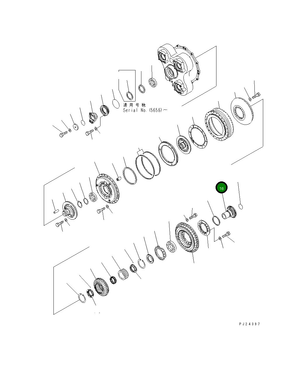 Вал 711-85-12521 Komatsu