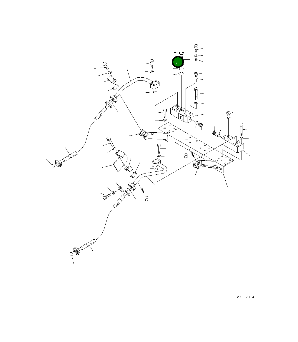 Вал 207-970-1631 Komatsu