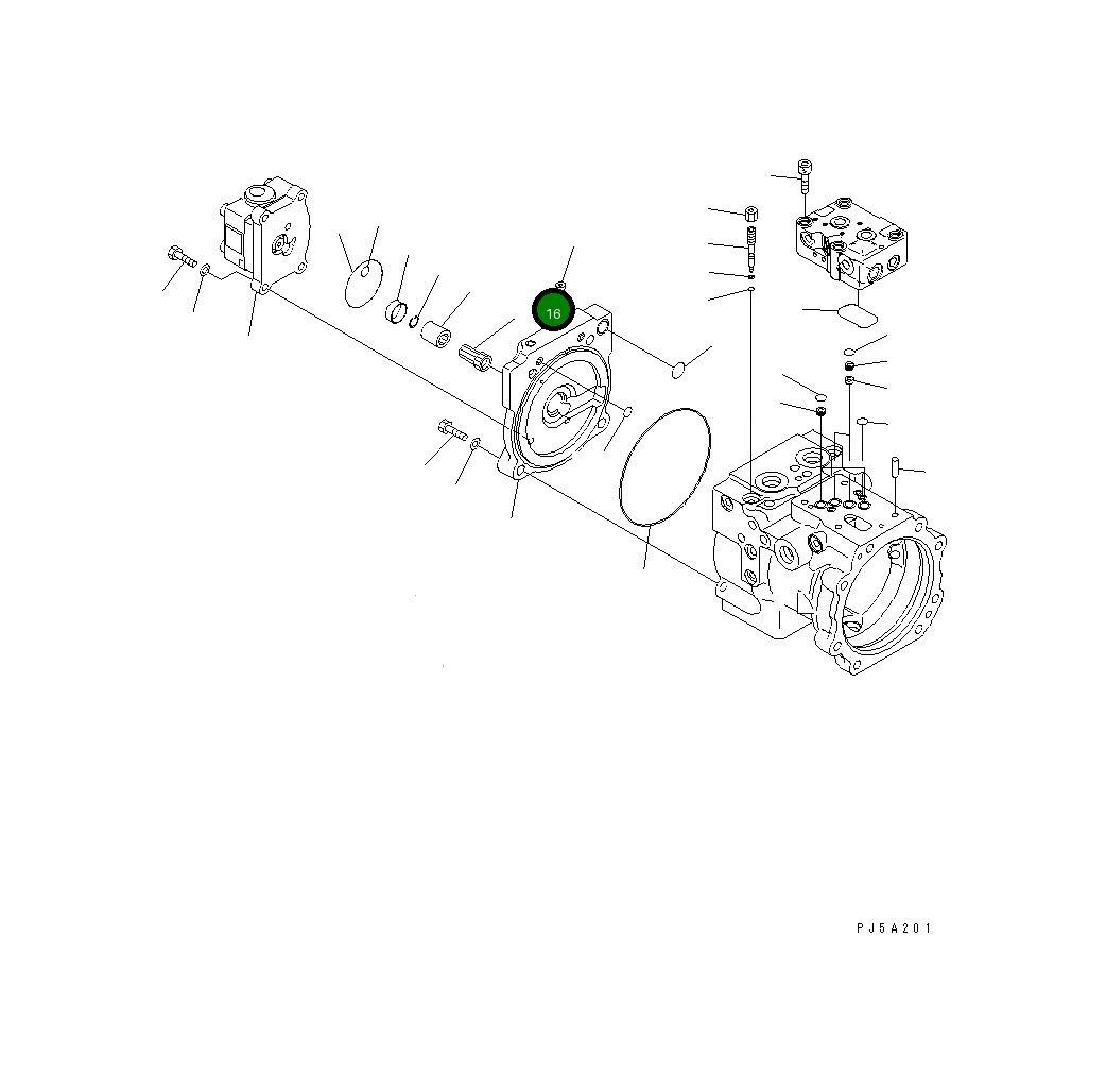 Вал 708-3T-18221 Komatsu