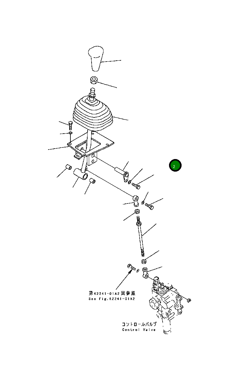 Вал 21X-54-13340 Komatsu
